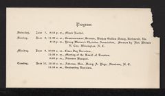 Commencement Program Card 1913